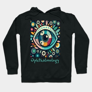 Ophthalmology colorful brafdesign Hoodie